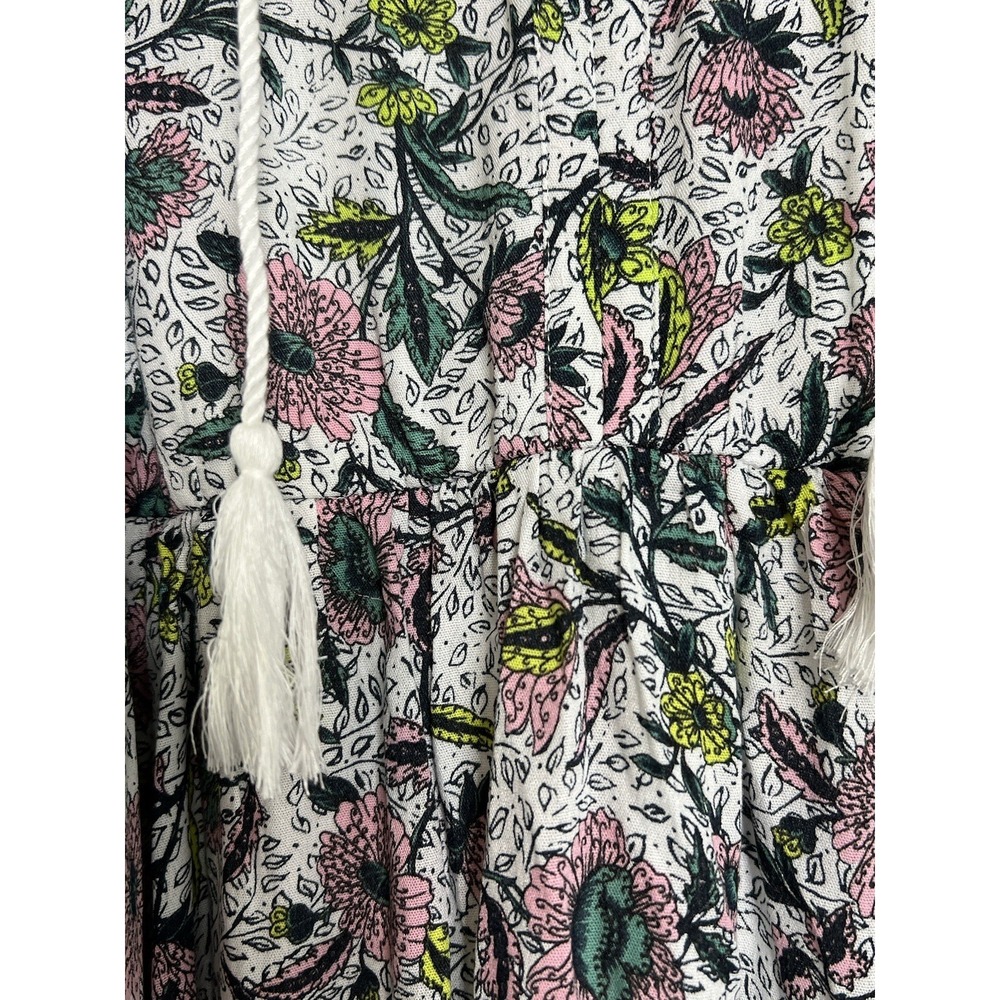 Torrid Dress Women Plus Size 2 Midi Wash Gauze Tiered Floral Multicolor 40261097 - Picture 8 of 16